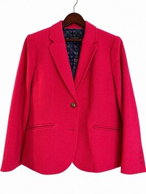 Talbots Pink Single-Button Blazer Jacket